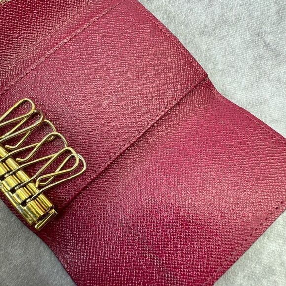 Louis Vuitton Monogram Fuchsia 6 Ring Holder Case Wallet - Picture 9 of 10